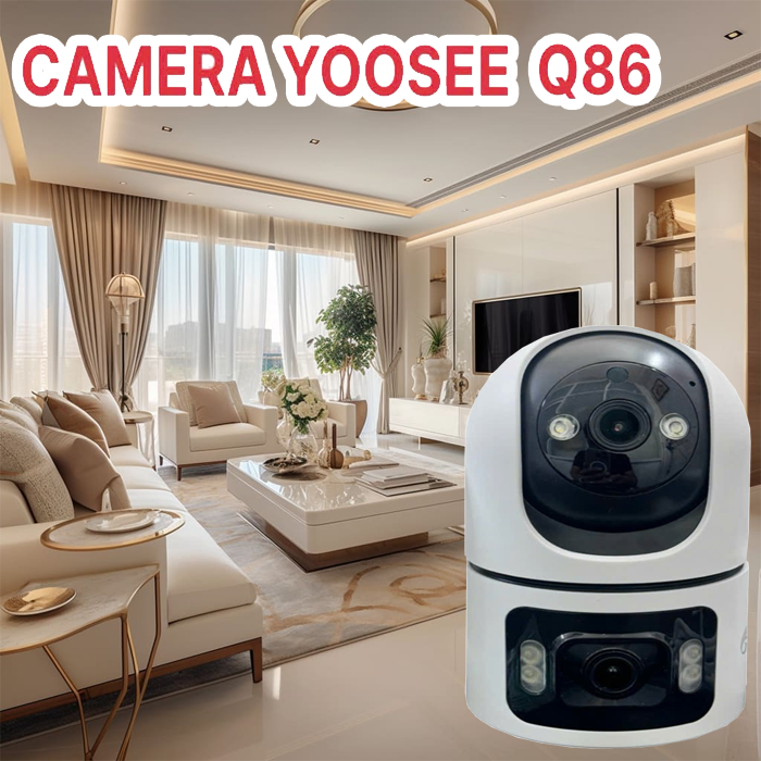 CAMERA WIFI YOOSEE 2 KHUNG HÌNH Q86 , 2 KHUNG HÌNH